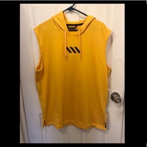 Adidas Basketball Club Hoodie Vest Tank Yellow